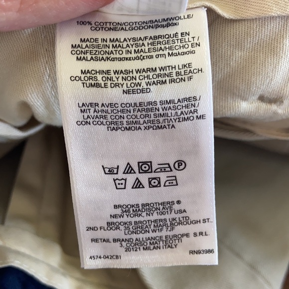 BROOKS BROTHERS ADV. TAN CLARK COTTON CHINO‎ 32/31 - Picture 5 of 5